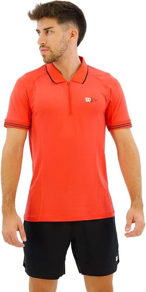 Wilson Series Seamless Kurzarm-poloshirt Rot S Mann Rot S