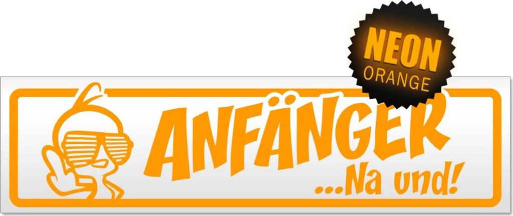 Anfänger na und? Kücken Magnetschild Schild magnetisch