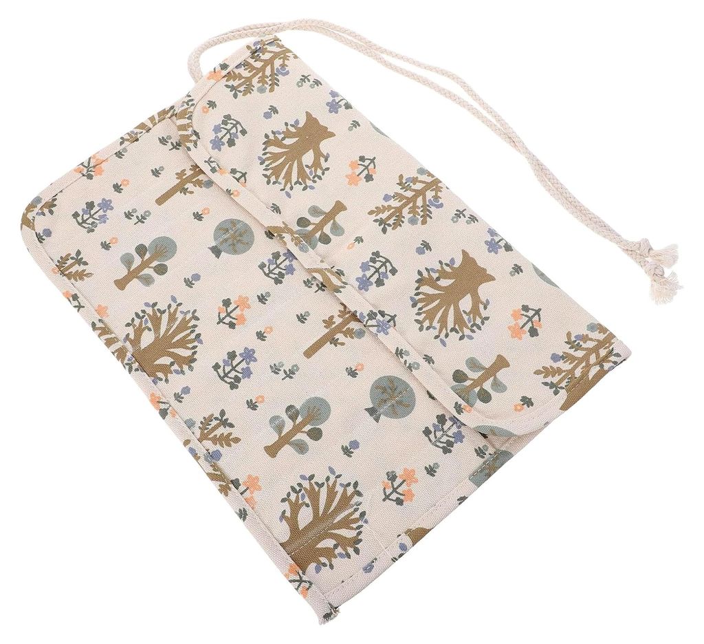 Aufrollbare Pinseltasche aus Canvas mit 20 Fächern für Ölmalpinsel und Künstlerpinsel für Reisen und Atelier