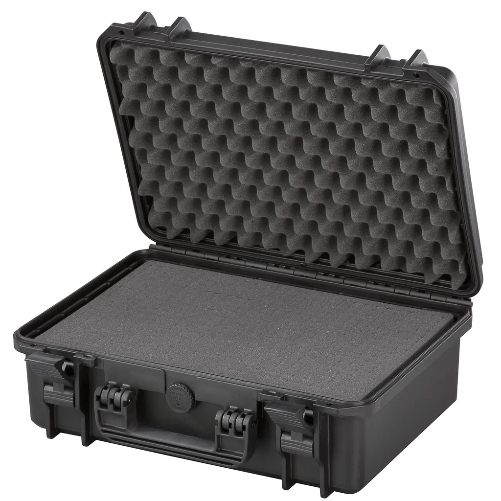 Valise Rigide 464x366x176 mm avec Mousse de Protection 29,8 L Noire
