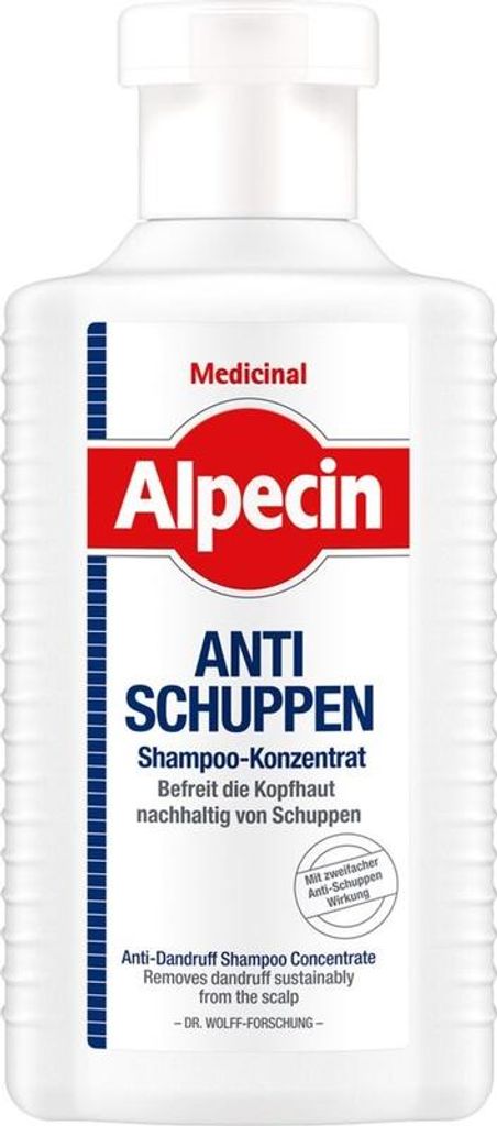 Alpecin Medicinale Shampoo Concentraat, anti-roos, 200 ml Productafbeelding 