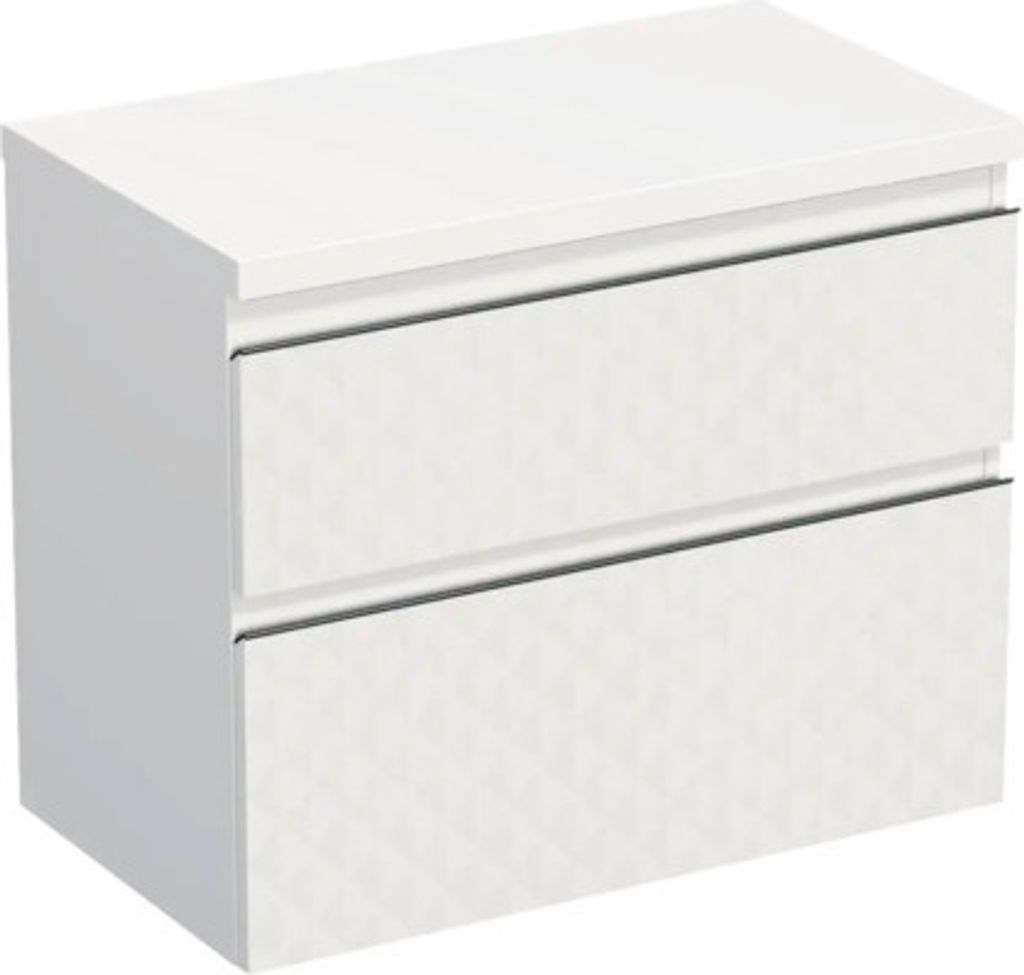 Jungborn Waschtischunterschrank TRENTA BxHxT 76,7 x 64,6 x 44,5 cm Frontfarbe weiß matt TRE DESK 80 2Z B B073