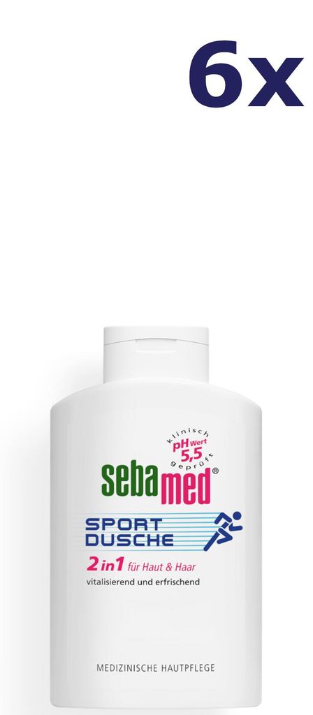6x Sebamed Sport Duschgel 400 ml