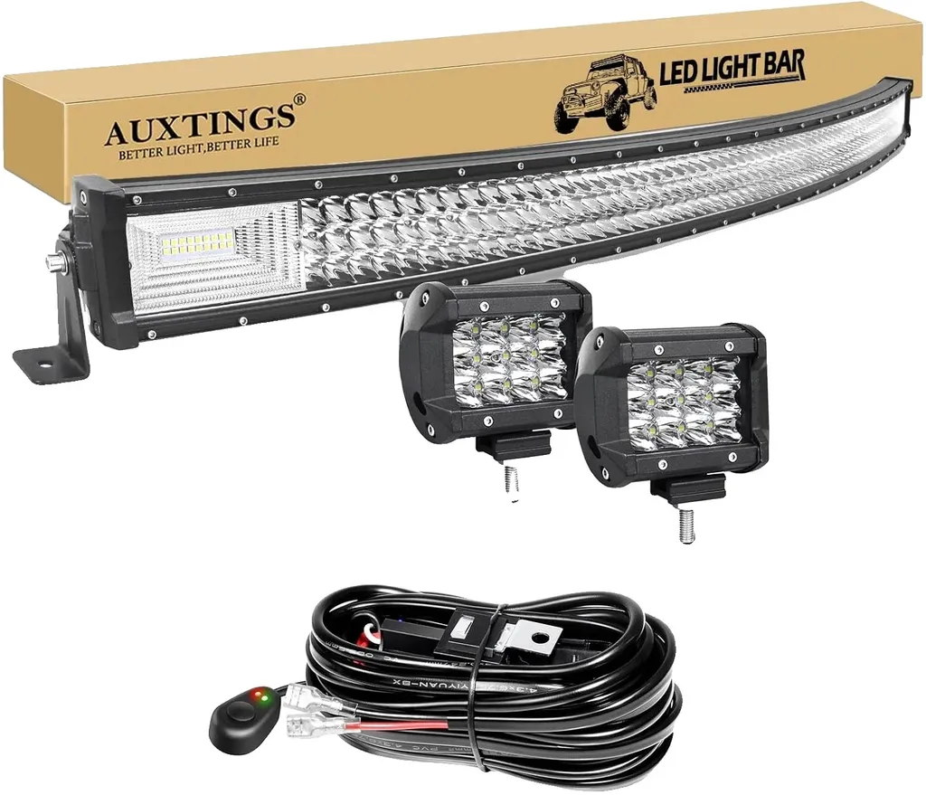 Rampe LED incurvée tout-terrain 648W étanche pour 4x4 et SUV de luxe