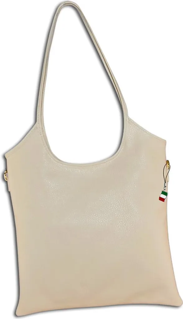 Sac à bandoulière cuir beige Florence femme OTM112I - Élégance Chic