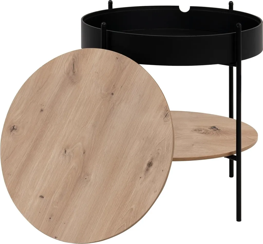 Petite table d'appoint Trelleborg stable pour petits salons encombrés - 5