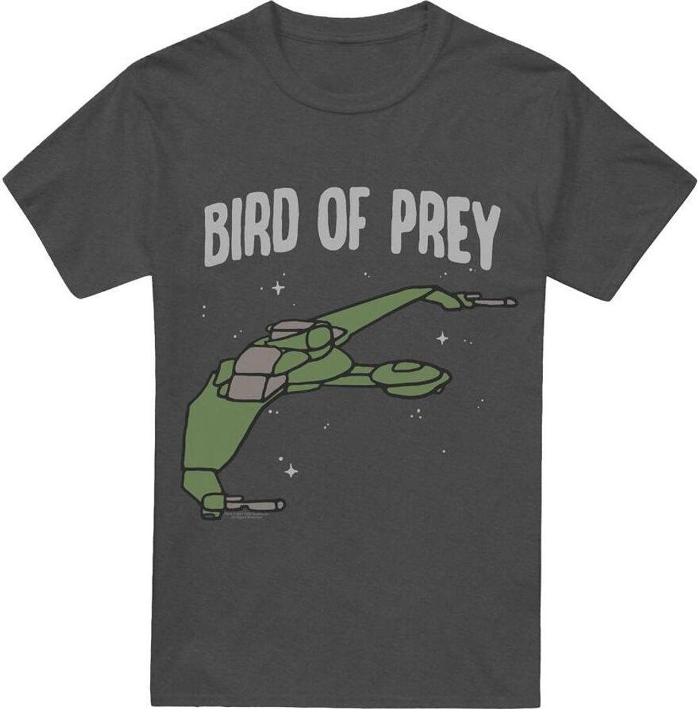 Star Trek - "The Bird of War" T-Shirt für Herren/Damen Uni TV18064 (L) (Holzkohle)