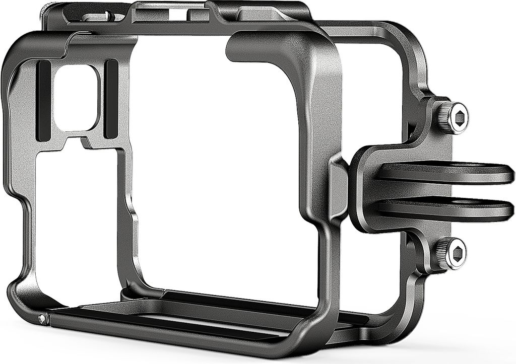 aMagisn AC01 Sportkamera-Videokaefig, Kamerakaefig aus Aluminiumlegierung mit zwei Kaltschuhhalterungen und Sportkamera-Adapter, Metallschutzrahmen...