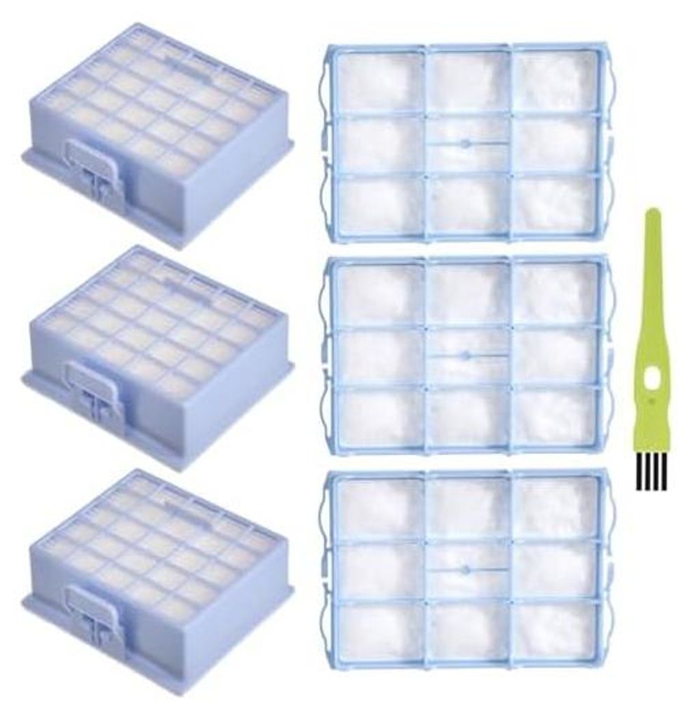 Ersetzt 3x HEPA Filter+3x Motorschutzfilter für Siemens VS06G VS06B VS06C VSZ3 (Z3.0) Serie VSZ31423 VSZ31455 VSZ31456 VSZ31466 für Siemens Synch...