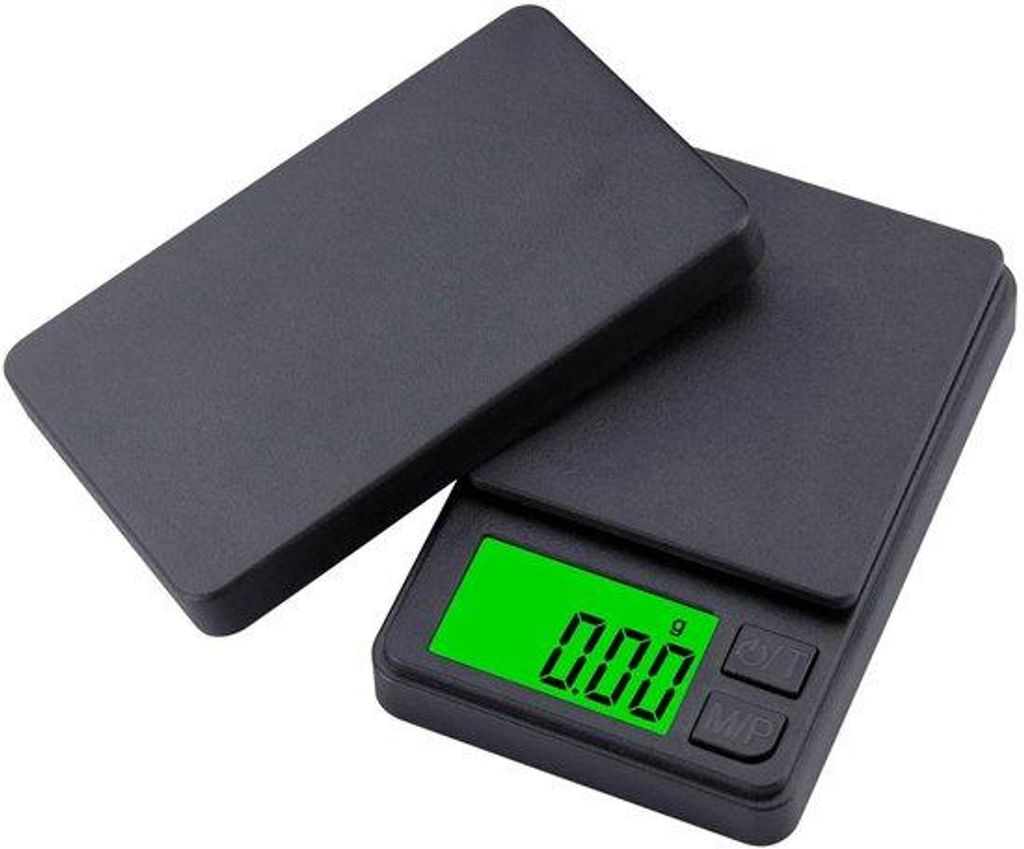 Elektronische weegschalen met 0,01 g nauwkeurigheid, LCD-display, tarrafunctie, goud- en letterweegfunctie.