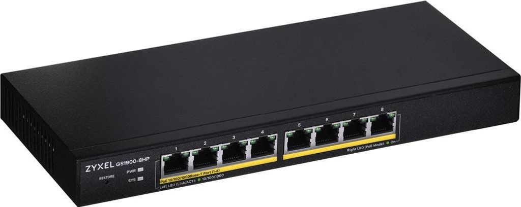 ZYXEL - GS1900-8HP-EU0103F - Przełącznik Zdjęcie produktu 