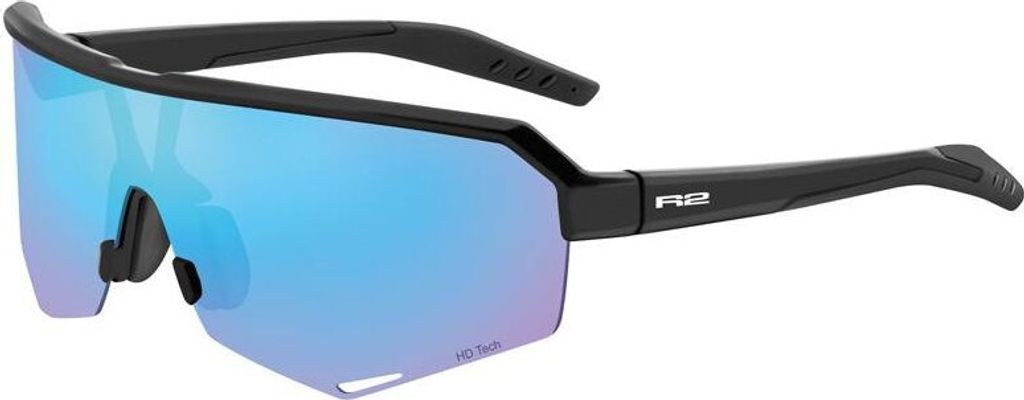 Occhiali R2 Fluke nero opaco vetro blu cromo AT100G Immagine del prodotto 