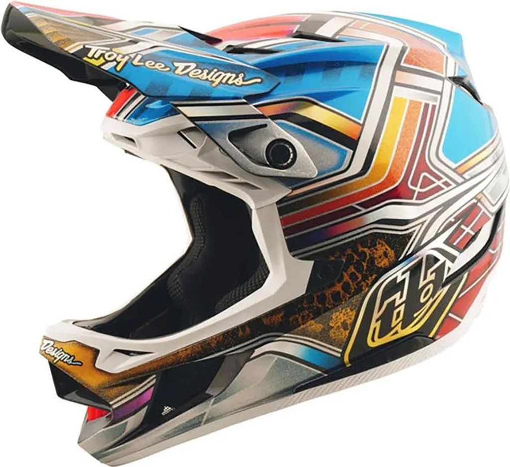 Troy Lee Designs D4 Carbon Downhillhelm Schwarz L Schwarz L Produktbild 