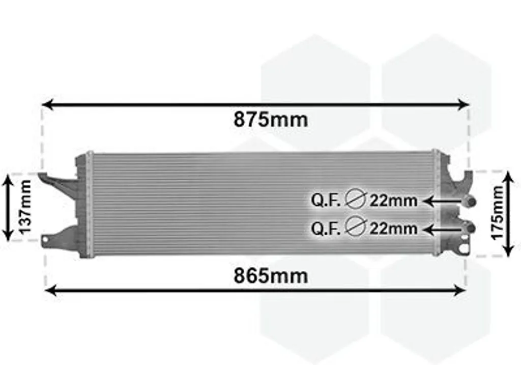 VAN WEZEL 58012722 Radiatore Acqua Motore per VW Transporter T6 Multivan