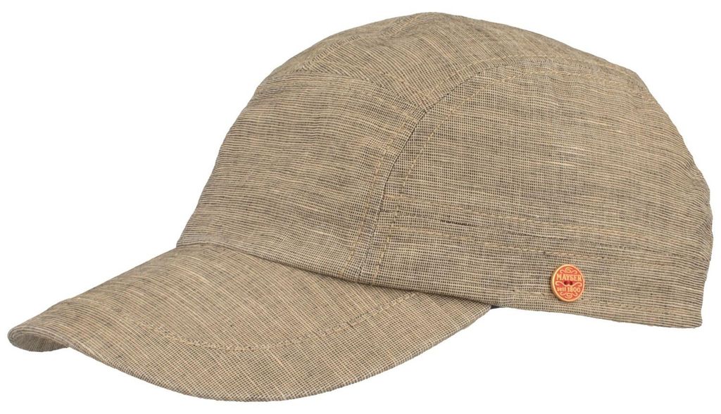 Mayser feine Baseball-Cap aus Leinen und Baumwolle mit UV-Schutz 80 in beige