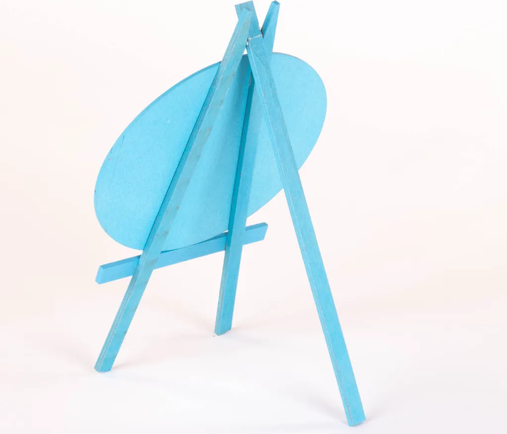 Support de décoration type tableau à vignettes avec cadre en bois