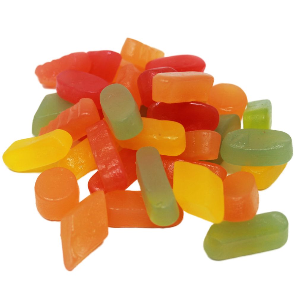 Weingummi zuckerfrei Mischung mit Fruchtgeschmack 4fach Produktbild 