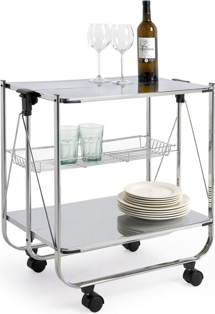 abc HOME | Servierwagen | drei Ablageflächen | klappbar | Produktbild 5