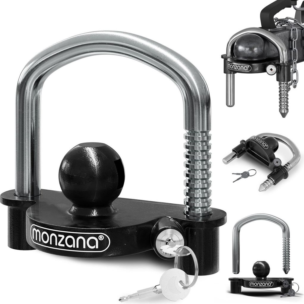 MONZANA® Anhängerschloss für gängige Anhängerkupplung Produktbild 