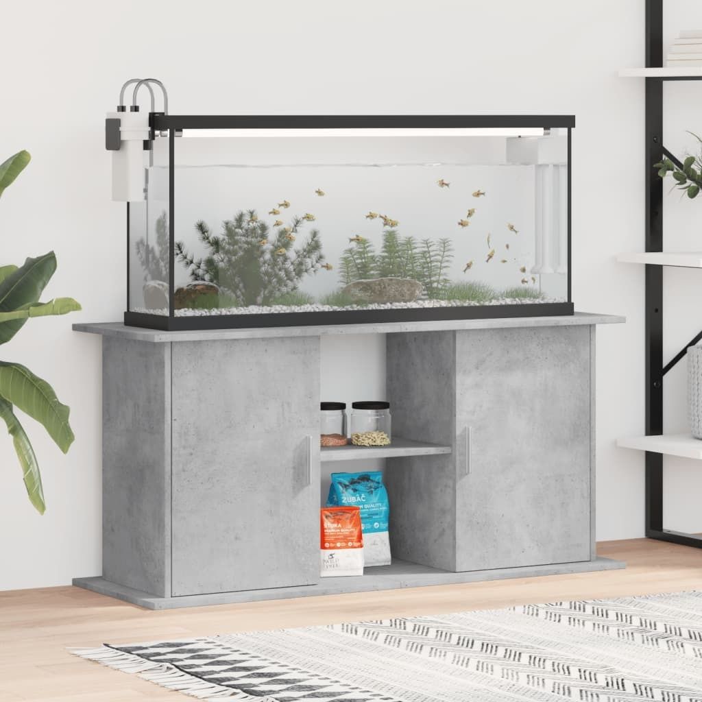 vidaXL Stojak pod akwarium betonowy szary 121x41x58 cm Zdjęcie produktu 10