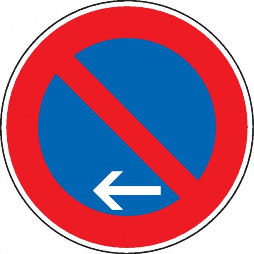 Schild I Verkehrszeichen Eingeschränktes Haltverbot Ende, Nr.286-11, Alu RA2,...