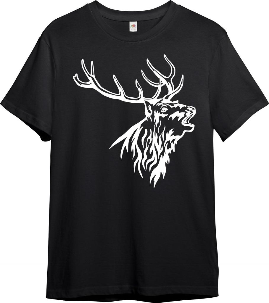 PAULGOS Herren T-Shirt "Hirschkopf"