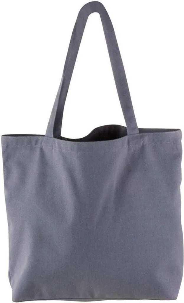 Sac de courses réutilisable Basis gris 46x35 cm - Idéal marché et ville