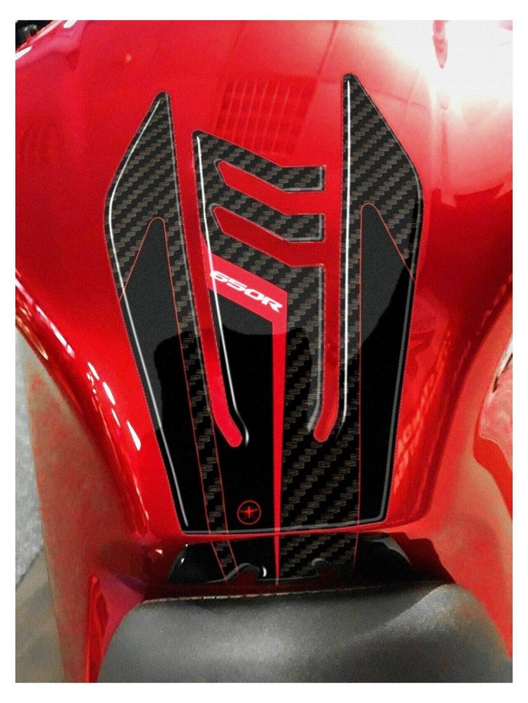 3D Aufkleber für Motorrad Tankpad Schutz und Dekoration aus Harz kompatibel mit Honda CBR 650R
