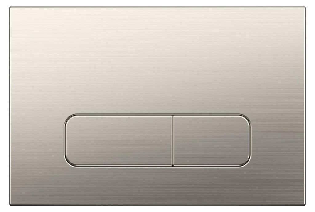 Drückerplatte Brushed Nickel aus ABS Kompatibel zu Geberit Produktbild 