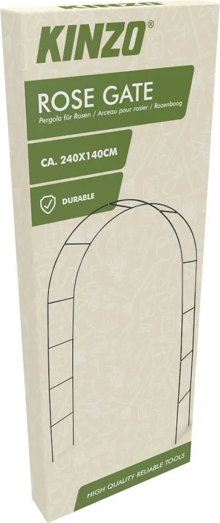 Support Plantes Grimpantes Kinzo en Acier - Arche Décorative de 240cm
