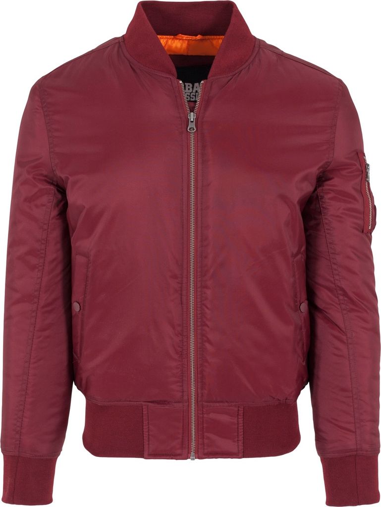 Urban Classics - SHINY BOMBER Jacke burgundy - 4XL