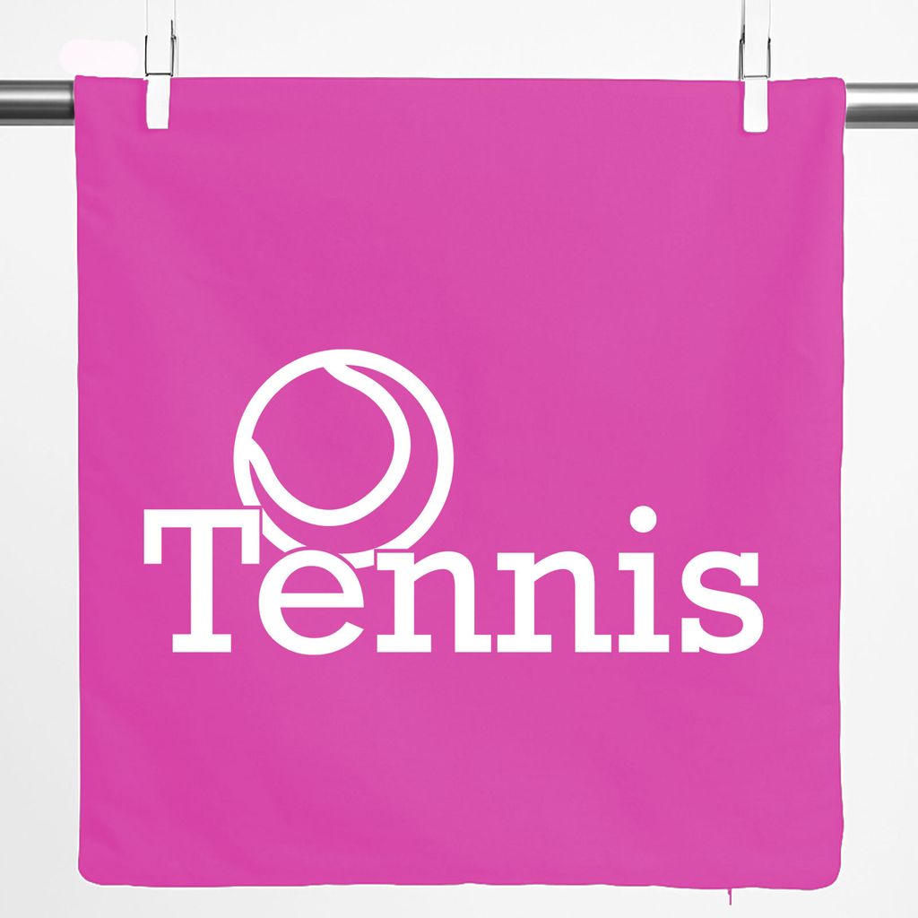 Huuraa Kissenbezug Tennis Ball 40x40cm Fuchsia Baumwolle Dekokissenbezug Geschenkidee