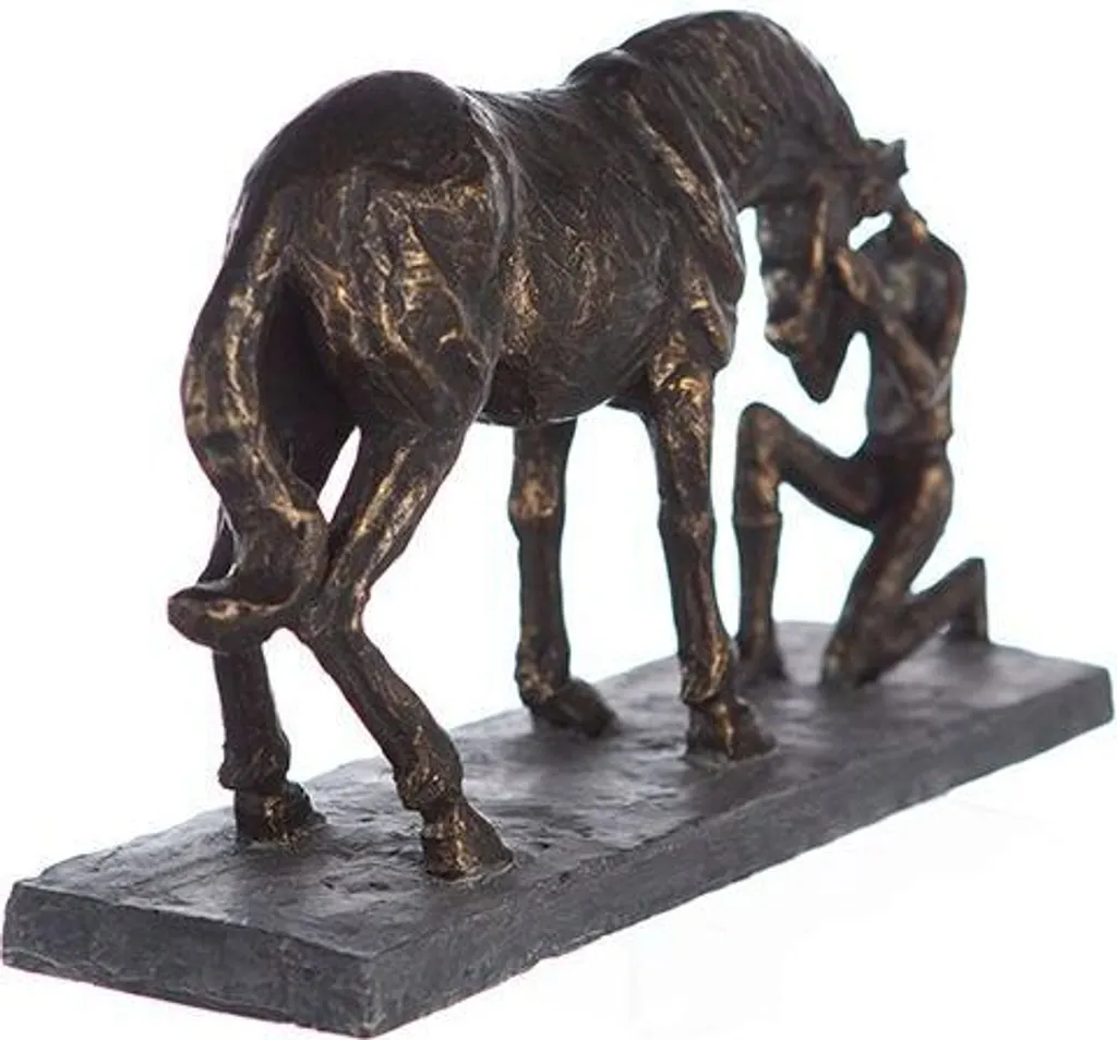 Statue de Cheval Décorative Bronze Gilde Comprehension 32cm Design - 4