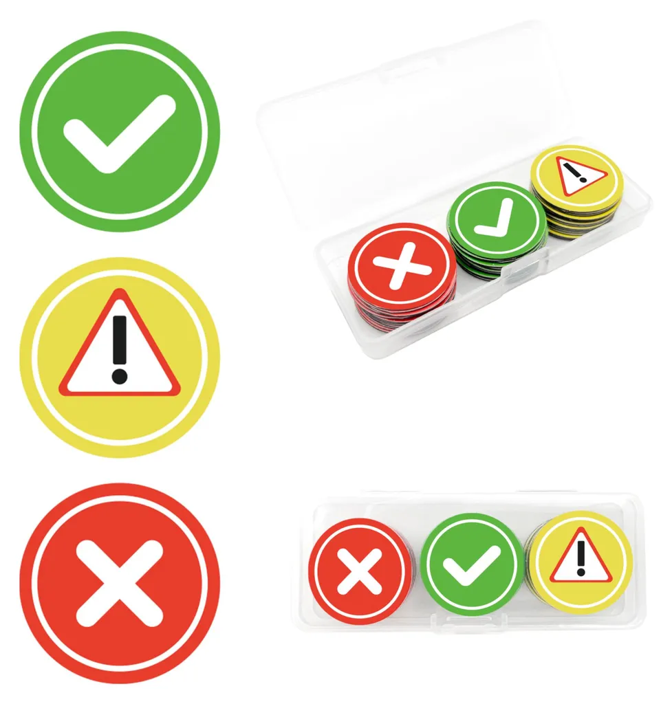 Stop aux Aimants Faibles - Pack 42 Aimants Smiley Puissants avec Boîte