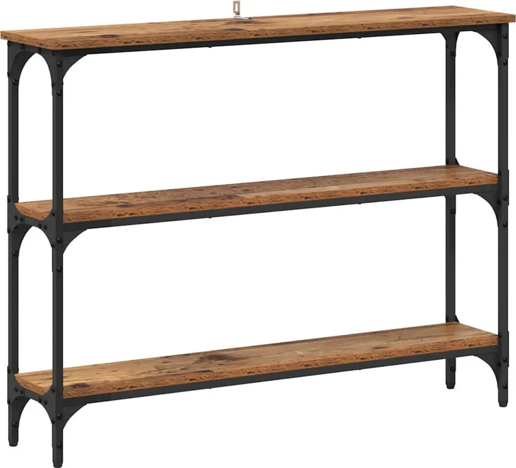 Tavolo Consolle Legno Effetto Antico 100 cm | Arredo Slim Design
