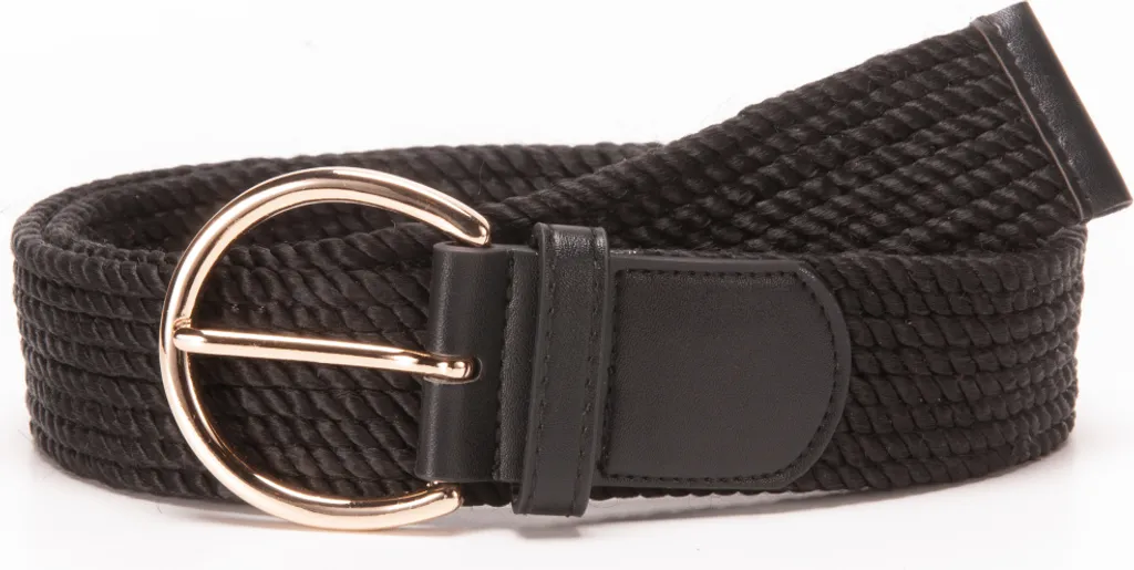 Cintura Intrecciata Tamaris 160146 Nero - Lunghezza 90cm in Pelle
