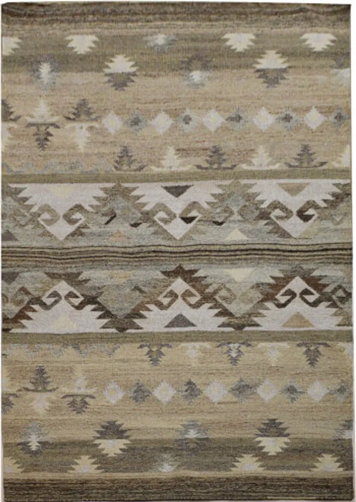 Tapis Kelim 155x240 cm Naturel 33776, tissage artisanal authentique