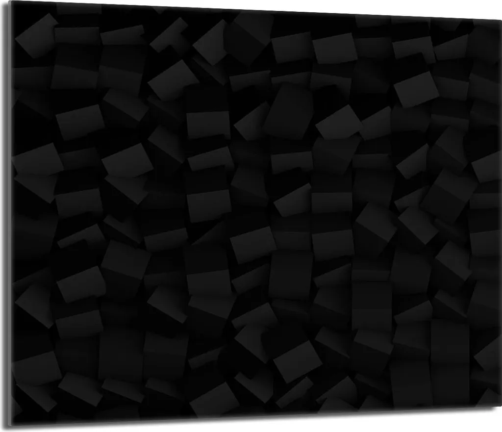 Copri Piano Cottura 60x52 Vetro Temperato ESG | Paraschizzi Nero