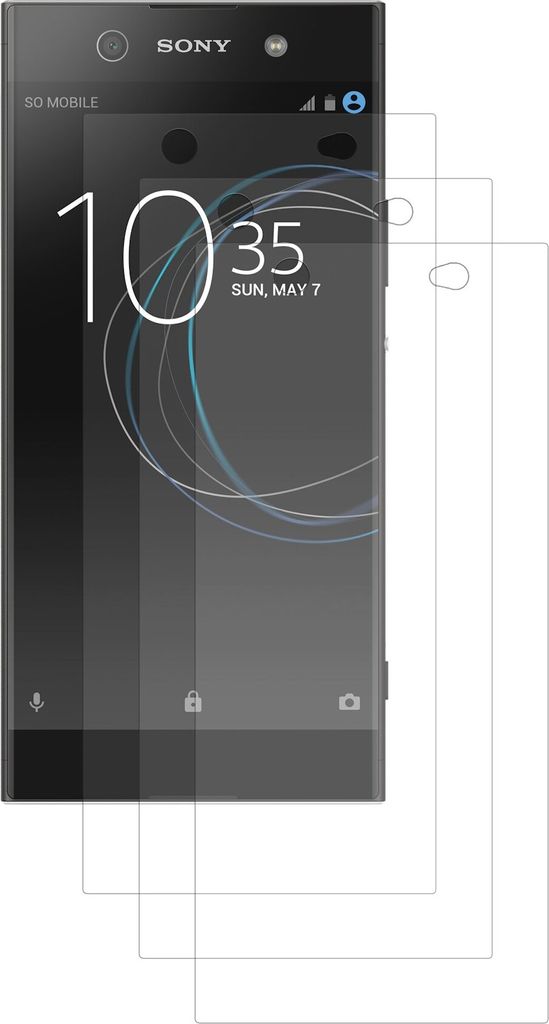 3x Sony Xperia XA1 Ultra Displayschutzfolie Matt Premium Folie Display Schutz