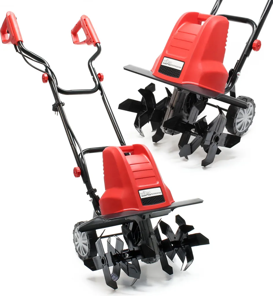 Motozappa Elettrica Wiltec 1500W: Fresa da Giardino 400 rpm 24 Lame