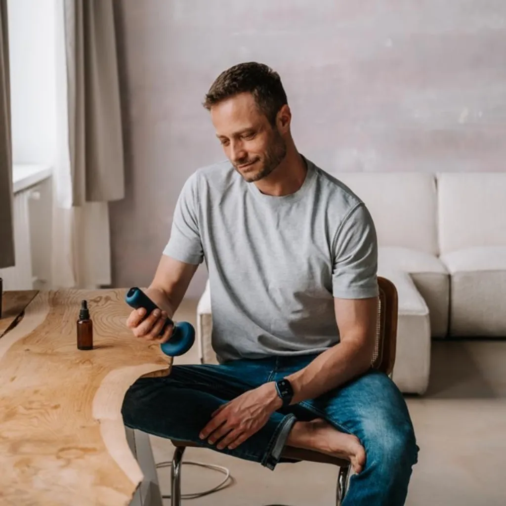 Masseur Jambes Medivon Halley Bleu avec Compression d'Air Multi-Niveaux
