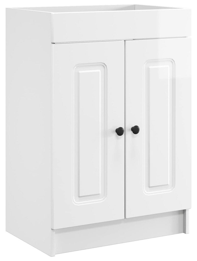 Unter dem Waschbecken Badschrank Hochglanz Weiß