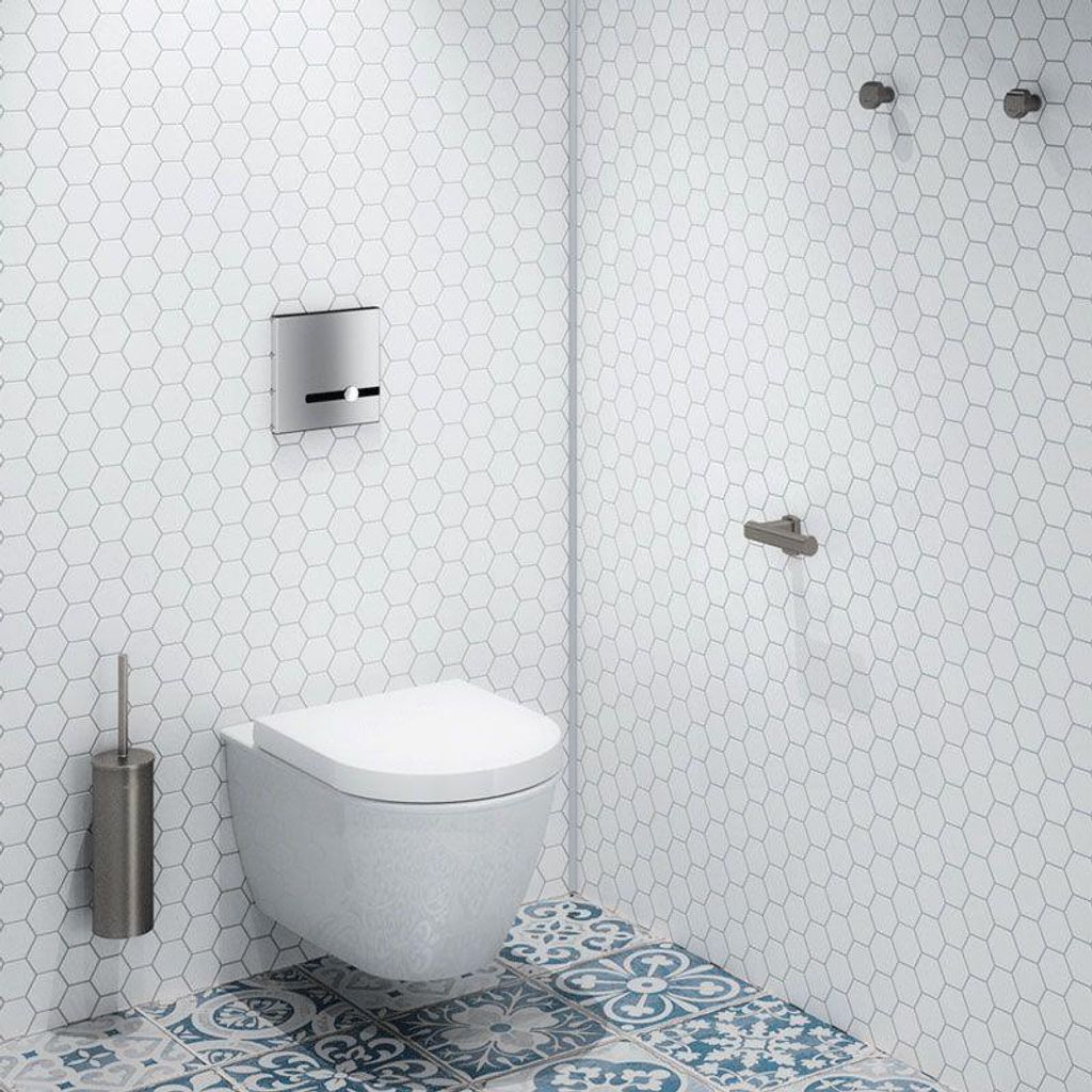 Delabie WC-Papierhalter Wandmontage Be-Line matt weiß