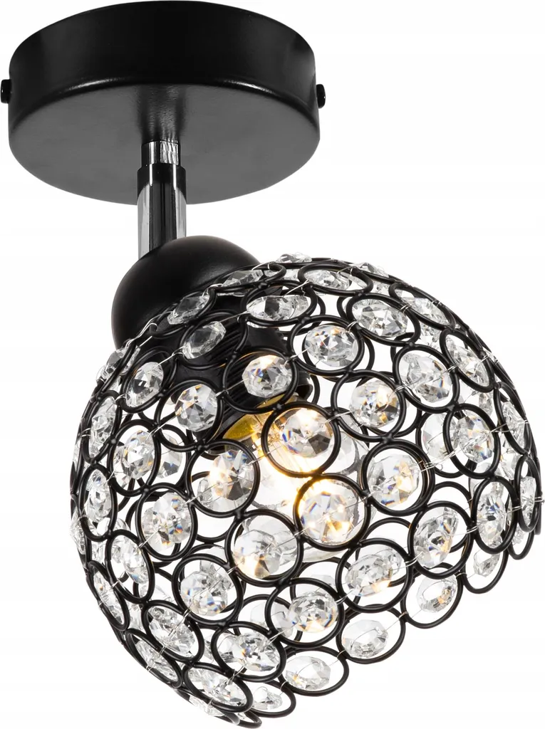 Plafonnier Loft Joint Ball Crystal Led Design Industriel pour Salon Chic