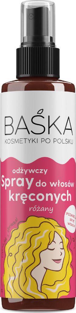 BAŚKA Pflegespray für lockiges Haar - Rose 200 ml