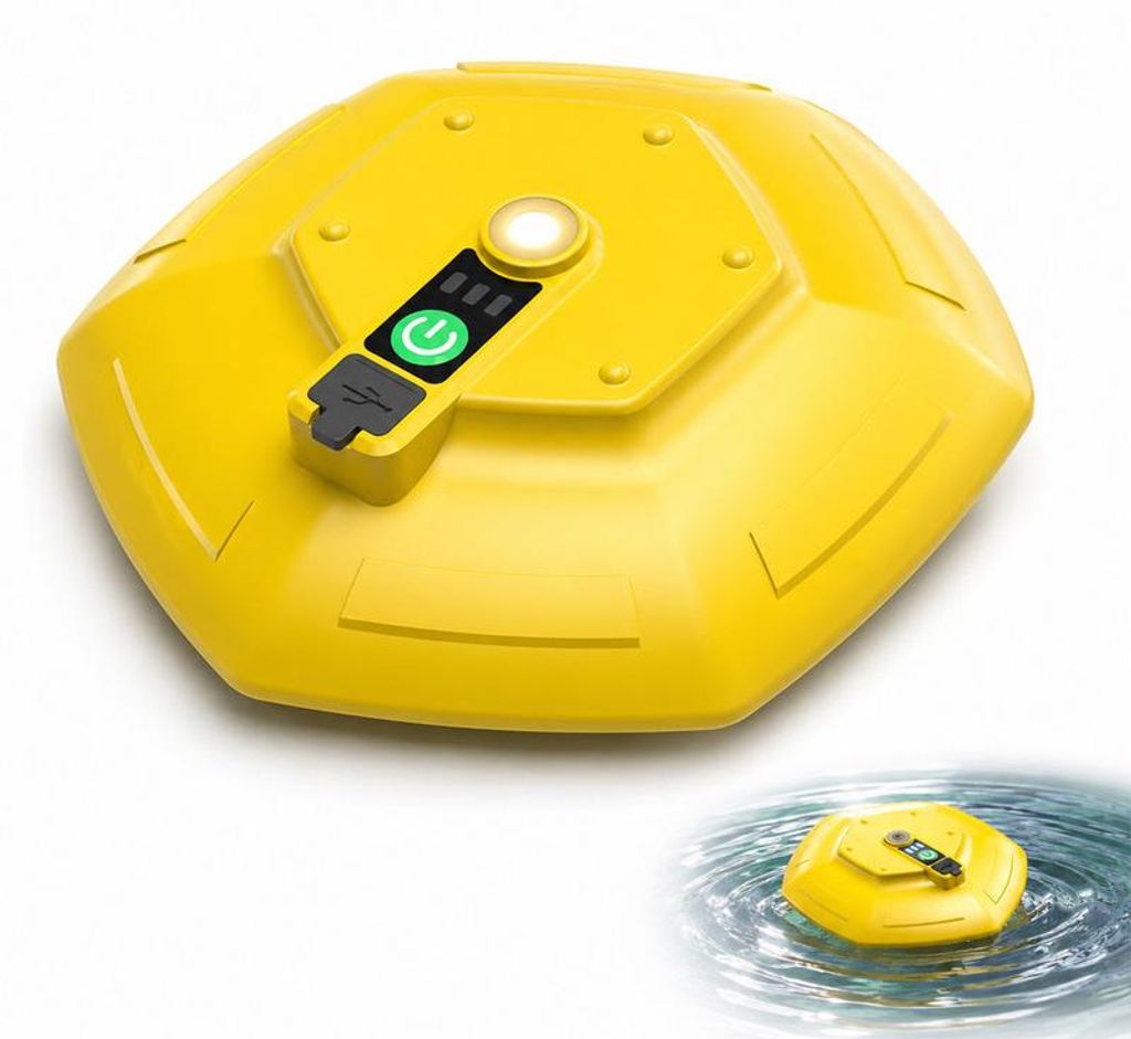 Schwimmende Aquarium Luftpumpe mit Akku, Köderfisch Belüfter 5–30 Gallonen, IPX7 wasserdicht, Angelbedarf Outdoor