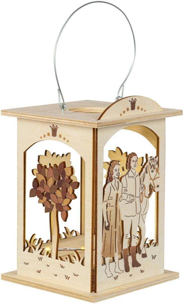 Laterne "Laterne Das singende, klingende Bäumchen " mit Teelicht oder LED-Beleuchtung BxHxT 16x12x12cm NEU