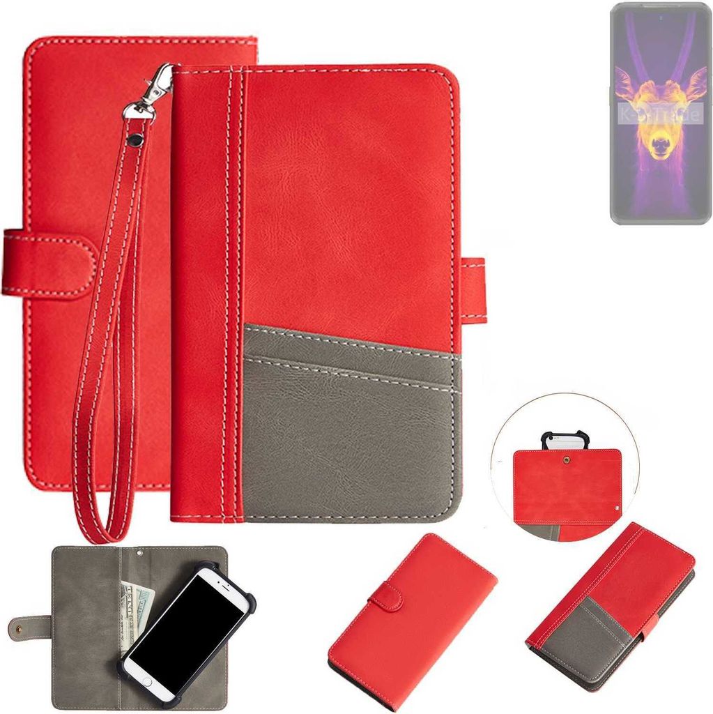 K-S-Trade Handy Schutzhülle für Ulefone Armor 25T Pro 5G Hülle Portemonnee Brieftasche Klapphülle Kartenfächer Flip Wallet Case Etui
