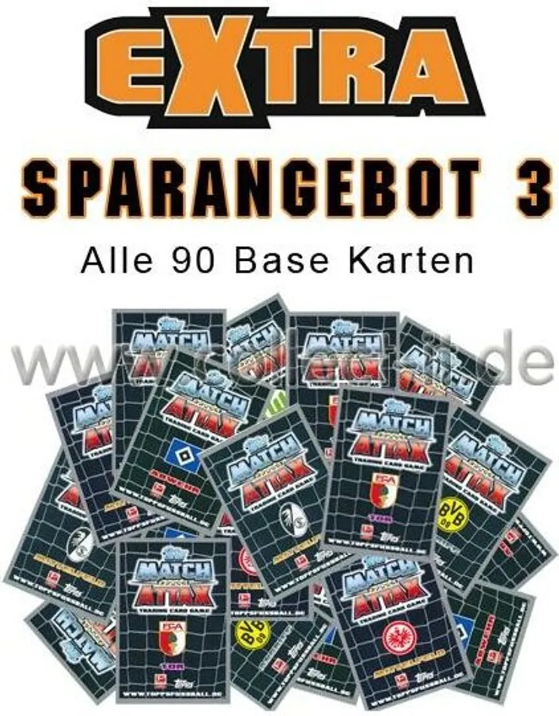 Complétez votre Album Match Attax Extra 12/13 avec ces 90 Cartes