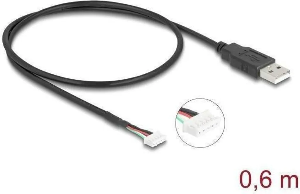 Cavo Collegamento Modulo Fotocamera USB Delock 5 Pin 0,6 Metri